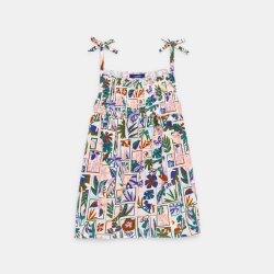 قميص داخلي بتطريز مطبوع متعدد الألوان للفتيات